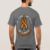 We hopen dat we vechten om te overleven...RSD/CRPS T-shirt (Achterkant)
