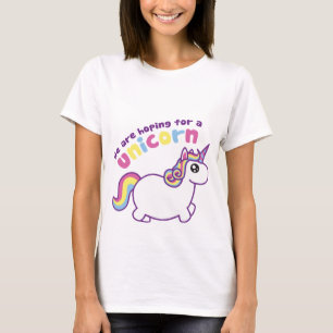 We hopen op een unicorn kraam t-shirt