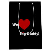 We horen Big papa Medium Cadeauzakje (Achterkant)