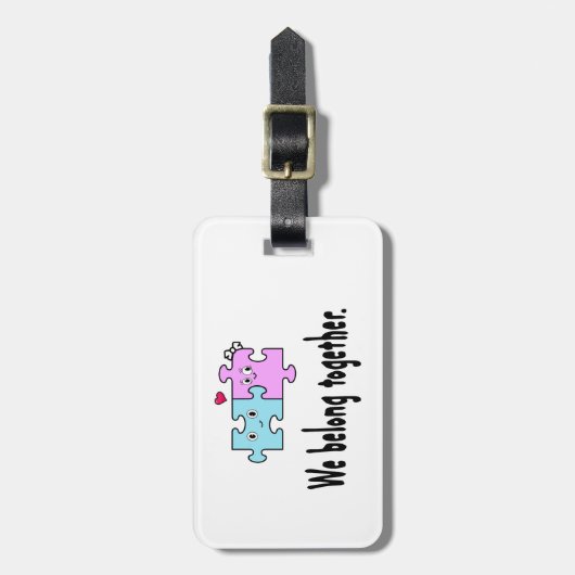 We horen bij elkaar bagagelabel (Voorkant verticaal)