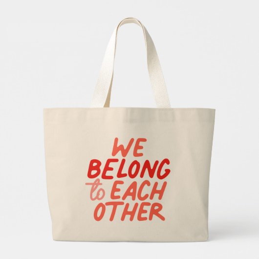 We horen bij elkaar - Canvas tas (Achterkant)