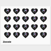 We horen bij elkaar hart sticker (Vel)