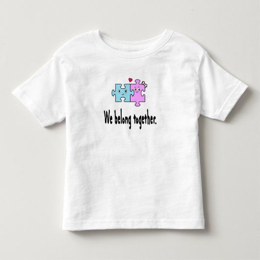 We horen bij elkaar kinder shirts (Voorkant)