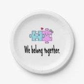 We horen bij elkaar papieren bordje (Voorkant)