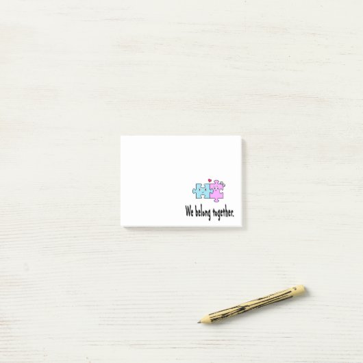 We horen bij elkaar post-it® notes (Op bureau)