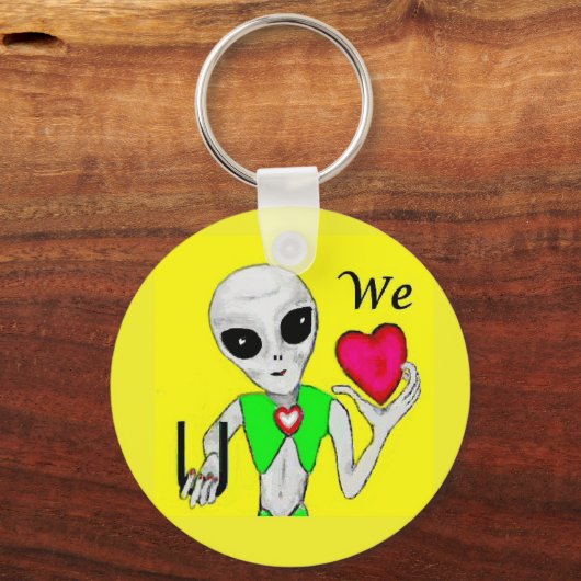 We horen je - Alien Sleutelhanger (Voorkant)