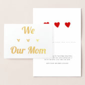 We horen onze moeder | Reële Folie | Fijne Moederd Folie Kaarten (Display)