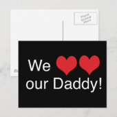 We horen papa briefkaart (Voorkant / Achterkant)