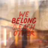 We horen tot elkaar - cirkelvenster draaien raamsticker (Vel 2)