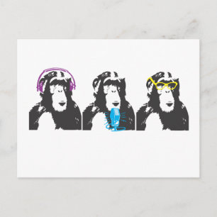 We horen, we spreken, we zien dingen briefkaart