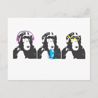We horen, we spreken, we zien dingen briefkaart