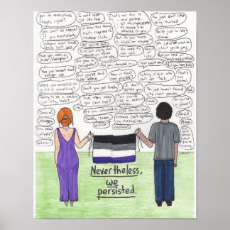 We houden 11x14 voort (aseksueel) poster