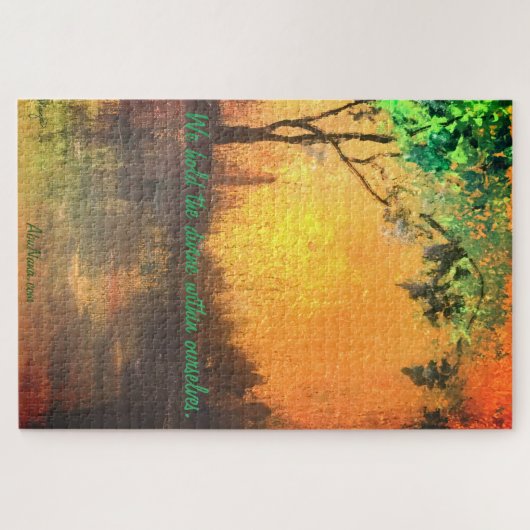 We houden de godin in ons streven legpuzzel (Horizontaal)