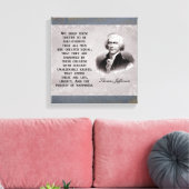 We houden deze waarheden - Thomas Jefferson Canvas Afdruk (Insitu (Woonkamer))