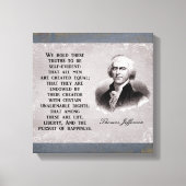 We houden deze waarheden - Thomas Jefferson Canvas Afdruk (Voorkant)