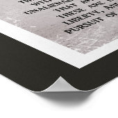 We houden deze waarheden vast — Thomas Jefferson Q Poster (Hoek)