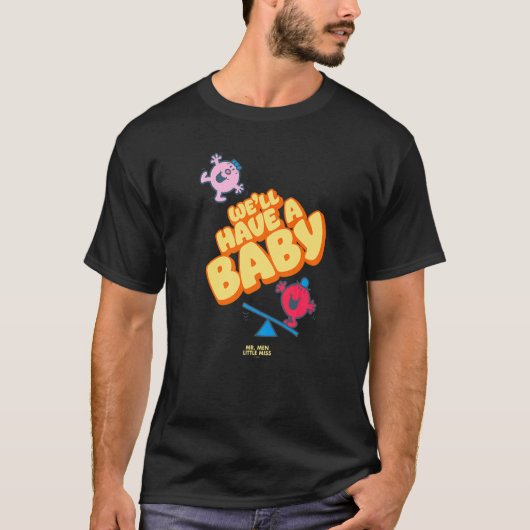 We houden een Baby Baby shower feestje T-shirt (Voorkant)