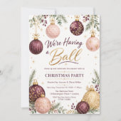 We houden een kerstfeest kaart (Voorkant)