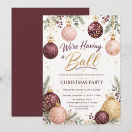 We houden een kerstfeest kaart