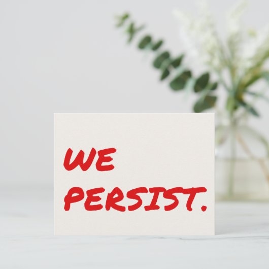 We houden het Briefkaart van de Rode Marker aan (Staand voorkant)