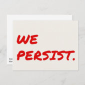 We houden het Briefkaart van de Rode Marker aan (Voorkant / Achterkant)