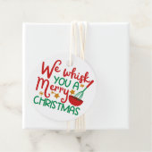 We houden je een prettige kerst. bedankjes labels (In situ)