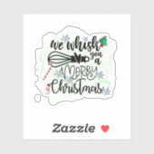 We houden je een prettige kerst. sticker (Vel)