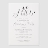 We houden nog steeds trouwdag vellum uitnodigingen (Voorkant)