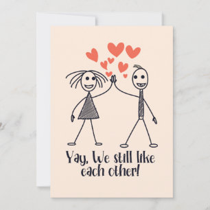 We houden nog steeds van elkaar. feestdagenkaart