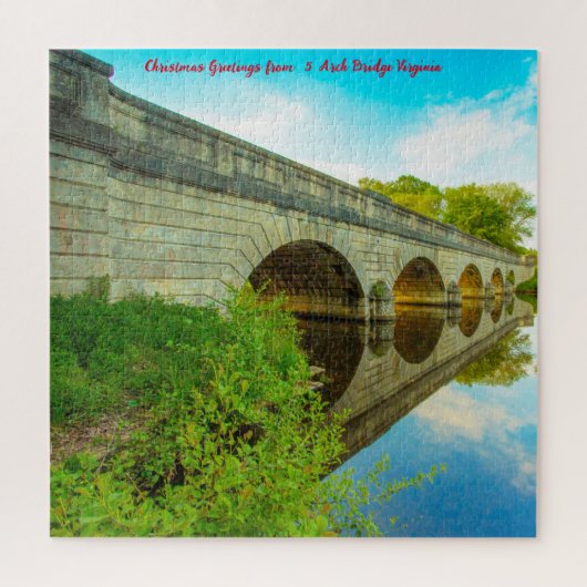 We houden van 5 Arch Bridge Virginia Legpuzzel (Verticaal)
