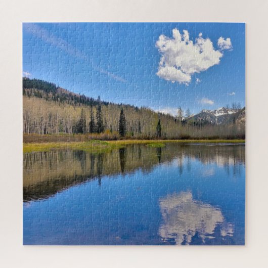 We houden van Alpine Lake Utah Legpuzzel (Verticaal)