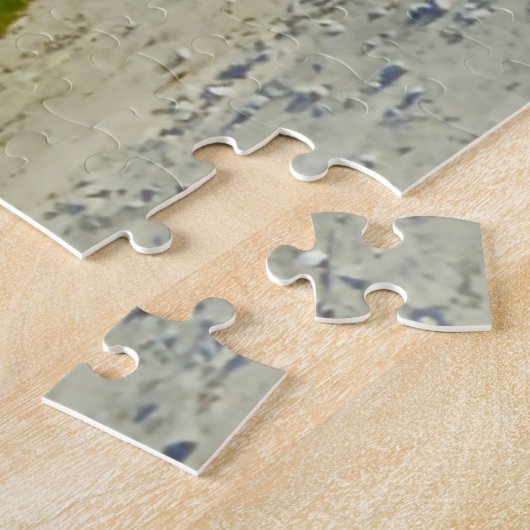 We houden van Amish Carraiges in Iowa. Jigzaag Puz Legpuzzel (Zijkant)