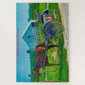 We houden van Amish Carraiges in Iowa. Jigzaag Puz Legpuzzel (Verticaal)