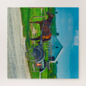 We houden van Amish Carraiges in Iowa. Legpuzzel (Horizontaal)