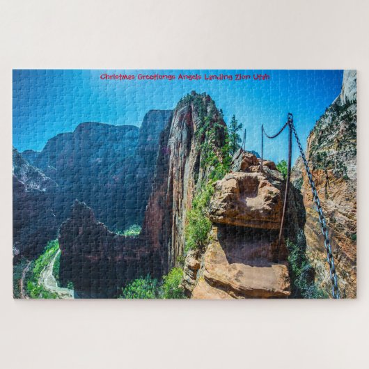 We houden van Angels die Utah Jigzaag Puzzle landt Legpuzzel (Horizontaal)