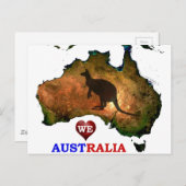 WE HOUDEN VAN AUSTRALIË. BRIEFKAART (Voorkant / Achterkant)