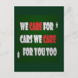 We houden van auto's Poster Briefkaart