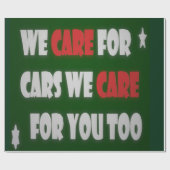 We houden van auto's Poster Cadeaupapier (Vlak)