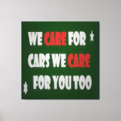 We houden van auto's Poster Canvas Afdruk (Voorkant)