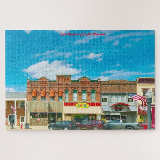 We houden van Baraboo Wisconsin. Legpuzzel (Horizontaal)