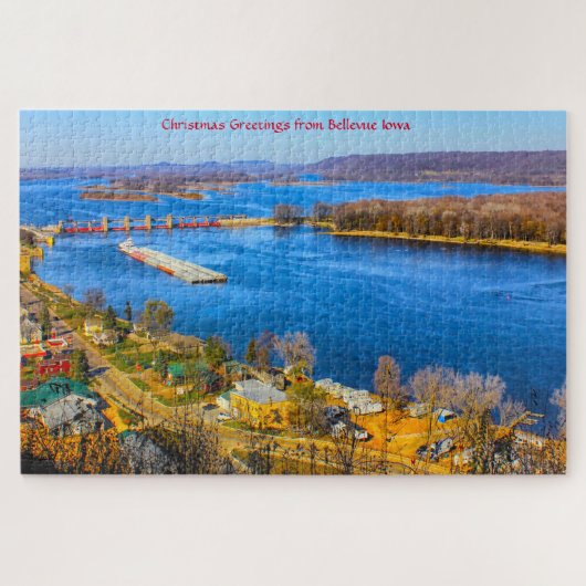 We houden van Bellevue Iowa. Legpuzzel (Horizontaal)