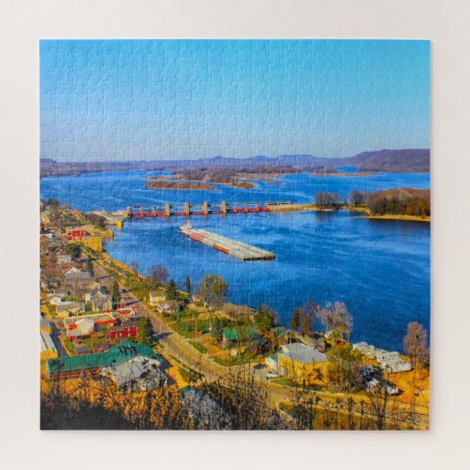 We houden van Bellevue Iowa. Legpuzzel (Verticaal)