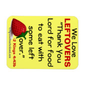 We houden van bijbelcitaat uit restjes magneet (Horizontaal)