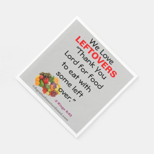 We houden van bijbelcitaatmagneet servet (Hoek)