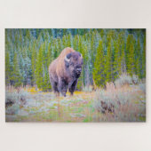 We houden van Bison in Wyoming Legpuzzel (Horizontaal)
