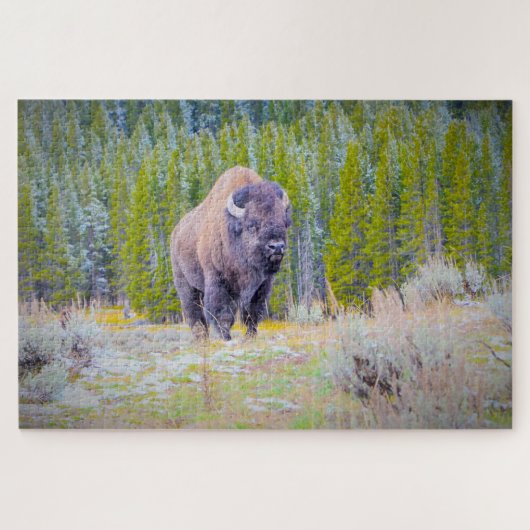 We houden van Bison in Wyoming Legpuzzel (Horizontaal)