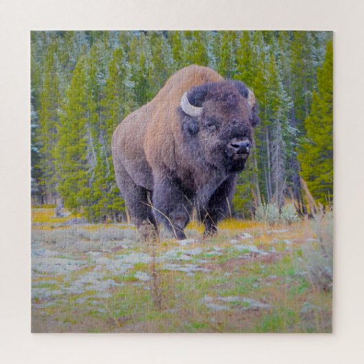 We houden van Bison Wyoming. Legpuzzel (Verticaal)