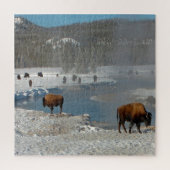 We houden van Bison Wyoming. Legpuzzel (Verticaal)