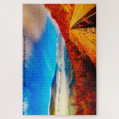 We houden van Blue Ridge Mountains Virginia. Jigza Legpuzzel (Verticaal)