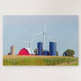 We houden van boerderijen in Iowa. Legpuzzel